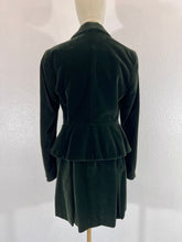 Load image into Gallery viewer, Vivienne Westwood Vintage 1990s Green Velvet Bettina Skirt Suit