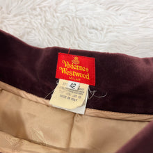 Load image into Gallery viewer, Vivienne Westwood Vintage 1990s Purple Velvet Pencil Skirt
