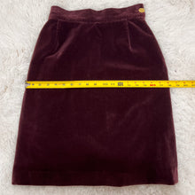 Load image into Gallery viewer, Vivienne Westwood Vintage 1990s Purple Velvet Pencil Skirt