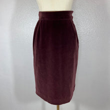 Load image into Gallery viewer, Vivienne Westwood Vintage 1990s Purple Velvet Pencil Skirt