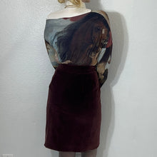 Load image into Gallery viewer, Vivienne Westwood Vintage 1990s Purple Velvet Pencil Skirt