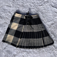 Load image into Gallery viewer, Vivienne Westwood Gold Label 1999 Black and White Check Tartan Kilt Skirt