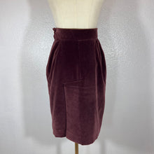 Load image into Gallery viewer, Vivienne Westwood Vintage 1990s Purple Velvet Pencil Skirt