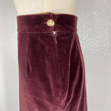 Load image into Gallery viewer, Vivienne Westwood Vintage 1990s Purple Velvet Pencil Skirt
