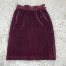 Load image into Gallery viewer, Vivienne Westwood Vintage 1990s Purple Velvet Pencil Skirt