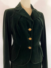 Load image into Gallery viewer, Vivienne Westwood Vintage 1990s Green Velvet Bettina Skirt Suit