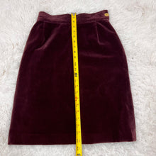 Load image into Gallery viewer, Vivienne Westwood Vintage 1990s Purple Velvet Pencil Skirt