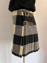 Load image into Gallery viewer, Vivienne Westwood Gold Label 1999 Black and White Check Tartan Kilt Skirt