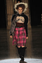 Load image into Gallery viewer, Vivienne Westwood Red Label AW 2010 Pink Tartan Wide Collar Jacket and Pockets Mini Skirt Suit