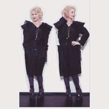 Load image into Gallery viewer, Vivienne Westwood Worlds End Black Cotton Voile Gigot Dress