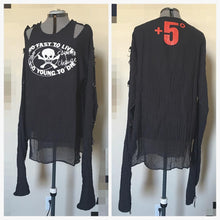 Load image into Gallery viewer, Vivienne Westwood Worlds End Muslin Punk Top Shirt Too Fast To Live