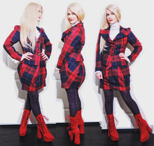 Load image into Gallery viewer, Vivienne Westwood Anglomania AW 2011 Red Tartan Skirt Suit