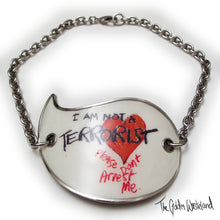 Load image into Gallery viewer, Vivienne Westwood Accessories Label I Am Not A Terrorist Choker Necklace