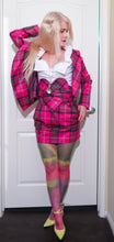 Load image into Gallery viewer, Vivienne Westwood Red Label AW 2010 Pink Tartan Skirt Heart Corset Suit Set