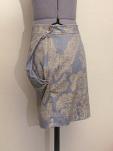 Load image into Gallery viewer, Vivienne Westwood Red Label SS 2010 Brocade Denim Pockets Mini Skirt Green