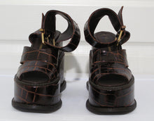 Load image into Gallery viewer, Vivienne Westwood Accessories Label Mock Croc Cocco Lucido Platform Slave Sandal Clompers