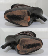 Load image into Gallery viewer, Vivienne Westwood Accessories Label Powerstation Heel Bondage Boots Black Canvas