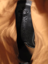 Load image into Gallery viewer, Vivienne Westwood Accessories Label Powerstation Heel Bondage Boots Black Canvas