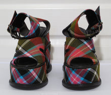 Load image into Gallery viewer, Vivienne Westwood Accessories Label Bruce of Kinnaird Tartan Platform Slave Sandal Clompers