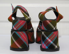 Load image into Gallery viewer, Vivienne Westwood Accessories Label Bruce of Kinnaird Tartan Platform Slave Sandal Clompers