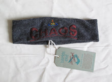 Load image into Gallery viewer, Vivienne Westwood Worlds End Chaos Headband - Dark Grey and Red