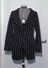 Load image into Gallery viewer, Vivienne Westwood Anglomania Black and Brown Striped Shorts Suit