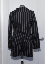 Load image into Gallery viewer, Vivienne Westwood Anglomania Black and Brown Striped Shorts Suit