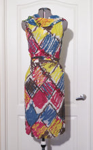 Load image into Gallery viewer, Vivienne Westwood Red Label Multi-color Harlequin Diamond Check Wrap Dress