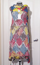 Load image into Gallery viewer, Vivienne Westwood Red Label Multi-color Harlequin Diamond Check Wrap Dress