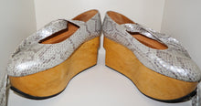 Load image into Gallery viewer, Vivienne Westwood Vintage 1980s Gold Label Rocking Horse Shoes Ballerina Grey Python