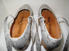 Load image into Gallery viewer, Vivienne Westwood Vintage 1980s Gold Label Rocking Horse Shoes Ballerina Grey Python