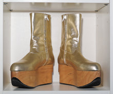 Load image into Gallery viewer, Vivienne Westwood Gold Label Rocking Horse Shoes Boots Gold Metallic