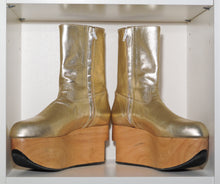 Load image into Gallery viewer, Vivienne Westwood Gold Label Rocking Horse Shoes Boots Gold Metallic