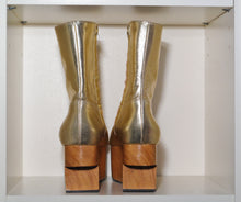 Load image into Gallery viewer, Vivienne Westwood Gold Label Rocking Horse Shoes Boots Gold Metallic