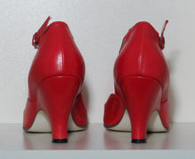 Load image into Gallery viewer, Vivienne Westwood Gold Label Low Heel T-Strap Red Leather