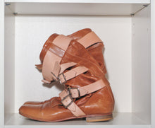 Load image into Gallery viewer, Vivienne Westwood Gold Label Pirate Boots Yellow Leather