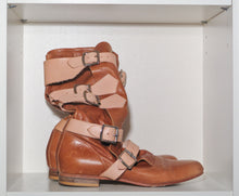 Load image into Gallery viewer, Vivienne Westwood Gold Label Pirate Boots Yellow Leather