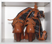 Load image into Gallery viewer, Vivienne Westwood for Nine West 2006 Knee High Tartan Boots