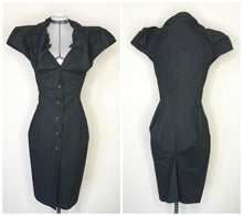 Load image into Gallery viewer, Vivienne Westwood Worlds End Shirtwaister Button-up Dress Solid Black
