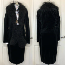 Load image into Gallery viewer, Vivienne Westwood Red Label Goat Fur Black Velvet Jacket