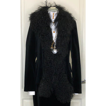 Load image into Gallery viewer, Vivienne Westwood Red Label Goat Fur Black Velvet Jacket