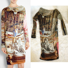 Load image into Gallery viewer, Vivienne Westwood Anglomania 2012 Salon Parlor Print Drape Dress