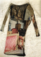 Load image into Gallery viewer, Vivienne Westwood Anglomania 2012 Salon Parlor Print Drape Dress