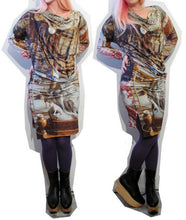 Load image into Gallery viewer, Vivienne Westwood Anglomania 2012 Salon Parlor Print Drape Dress