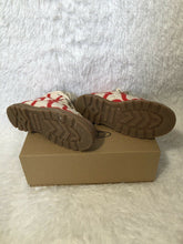 Load image into Gallery viewer, Vivienne Westwood Simian Vegan Boot Red Squiggle Canvas Shoes