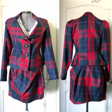 Load image into Gallery viewer, Vivienne Westwood Anglomania AW 2011 Red Tartan Skirt Suit