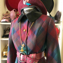 Load image into Gallery viewer, Vivienne Westwood Japan Label mid-2010s Lindsay Tartan and Black Velvet Trim Skirt Suit
