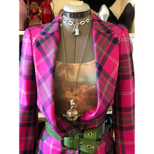Load image into Gallery viewer, Vivienne Westwood Red Label AW 2010 Pink Tartan Wide Collar Jacket and Pockets Mini Skirt Suit