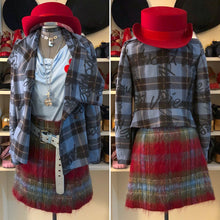 Load image into Gallery viewer, Vivienne Westwood Red Label 2006 Graffiti Tartan Jacket in Blue