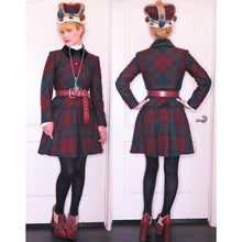 Load image into Gallery viewer, Vivienne Westwood Japan Label mid-2010s Lindsay Tartan and Black Velvet Trim Skirt Suit